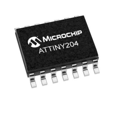 Microchip Mikrocontroller ATtiny204 AVR 8bit SMD 2 KB SOIC 14-Pin 20MHz 128 B RAM