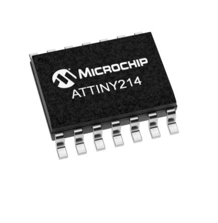 Microchip Mikrocontroller ATtiny214 AVR 8bit SMD 2 KB SOIC 14-Pin 20MHz 128 B RAM