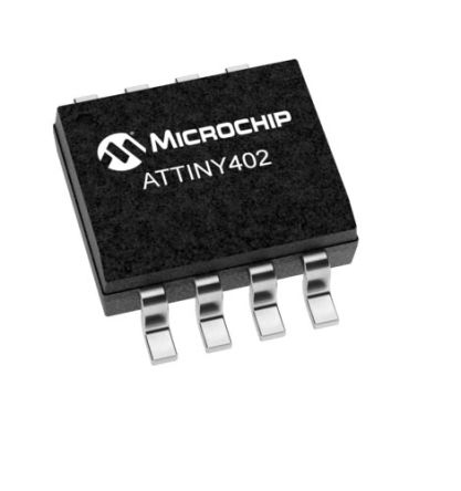 Microchip Microcontrôleur, 8bit, 256 B RAM, 4 Ko, 20MHz, SOIC 8, Série ATtiny402
