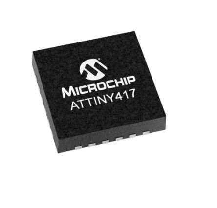 Microchip Mikrocontroller ATtiny417 AVR 8bit SMD 4 KB VQFN 24-Pin 20MHz 256 B RAM