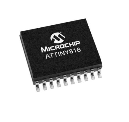 Microchip Mikrocontroller ATtiny816 AVR 8bit SMD 8 KB SOIC 20-Pin 20MHz 512 B RAM