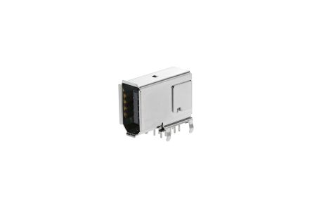 Molex Conector Firewire 55445-1029, 10 Contactos, Ángulo De 90°, Orificio Pasante, Hembra