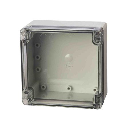 Fibox Grey ABS Enclosure, IP66, IP67, IK07, Grey Lid, 122 X 120 X 75mm