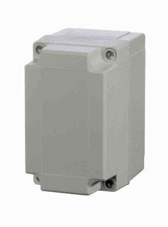 Fibox Grey Polycarbonate Enclosure, IP66, IP67, IK08, Grey Lid, 130.1 X 80.1 X 125mm