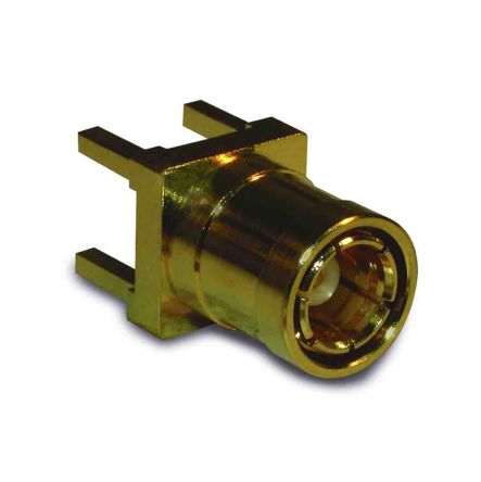 Amphenol RF SMB Series, Plug Through Hole SMA Connector, 50Ω, Solder Termination, Straight Body