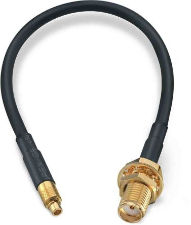 Wurth Elektronik Cable Coaxial RG174, 50 Ω, Con. A: SMA, Hembra, Con. B: MMCX, Macho, Long. 152.4mm