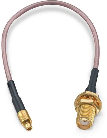 Wurth Elektronik Female SMA To Male MMCX Coaxial Cable, 152.4mm, RG178 Coaxial, Terminated