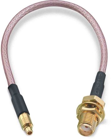 Wurth Elektronik Cable Coaxial RG316, 50 Ω, Con. A: SMA, Hembra, Con. B: MMCX, Macho, Long. 152.4mm