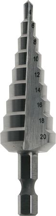 Makita 宝塔钻头, 高速钢钻头, 9阶梯, 最大12mm头部尺寸
