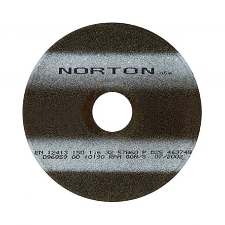 Norton Disco De Corte De Óxido De Aluminio, P60, Ø 200mm X 1.6mm, RPM Máx. 7650rpm