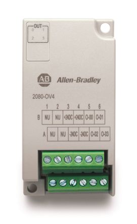 Rockwell Automation Bulletin 2080 SPS-E/A Modul Für Micro 800-System Digital IN / 4 X Digital OUT, 30,5 X 62 X 20 Mm