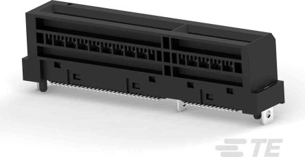 TE Connectivity Vertical Female Edge Connector, Surface Mount, 84-Contacts, 0.6mm Pitch, 2-Row, Solder Termination