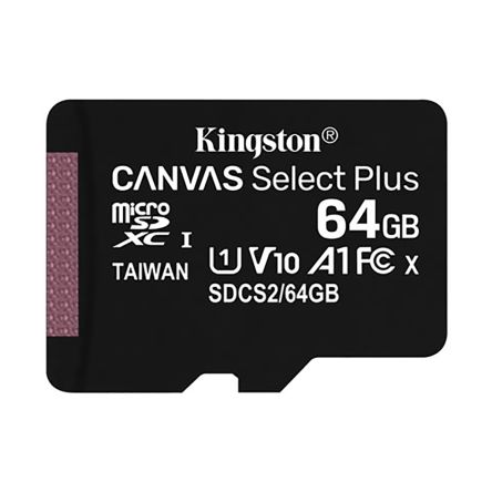 Kingston Canvas Select Plus MicroSD Micro SD Karte 64 GB Class 10, UHS-I
