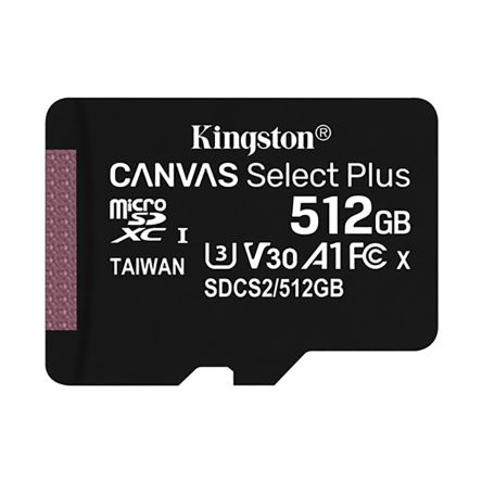 Kingston Canvas Select Plus MicroSD Micro SD Karte 512 GB Class 10, UHS-I