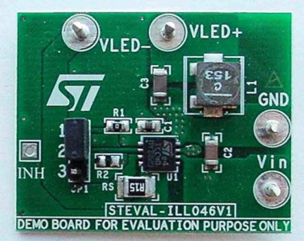STMicroelectronics STEVAL-ILL046V1, STEVAL LED Driver Evaluation Board For ST1CC40 For LED Driver