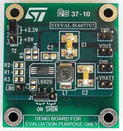 STMicroelectronics L6920D Entwicklungsbausatz Spannungsregler, Demonstration Board