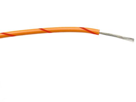RS PRO Einzeladerleitung 0,5 Mm², 20 AWG 100m Orange/Rot PVC Isoliert Ø 1.65mm 16/0,2 Mm Litzen