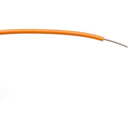 RS PRO Hook Up Wire BS4808, 0,26 Mm², Orange, 23 AWG, 100m, 1 KV C.a.