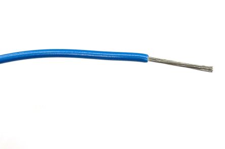 RS PRO Einzeladerleitung 1mm2 100m Blau PVC Isoliert Ø 2.65mm 32 / 0,2 Mm Litzen