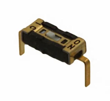 Nidec Components Schiebeschalter, 1-poliger Einschalter THT 100 MA, Löt-Pin