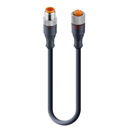 Lumberg Automation Lumberg RST Steuerleitung 5-adrig Stecker Gerade / M12 Buchse Gerade, Länge 2m