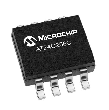 Microchip 256kbit EEPROM-Speicherbaustein, Seriell (2-Draht, I2C) Interface, SOIC-8, 450ns SMD 32K X 8 Bit, 32k X 8-Pin