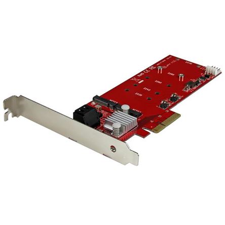 StarTech.com Controllerkarte, PCIe-M.2-RAID-Karte, 2 Laufwerke, M2 B-key 18 X 12 X 2cm