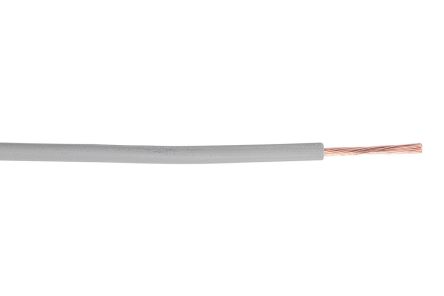 RS PRO Grey 2.5 Mm² Hook Up Wire, 14 AWG, 100m, PVC Insulation