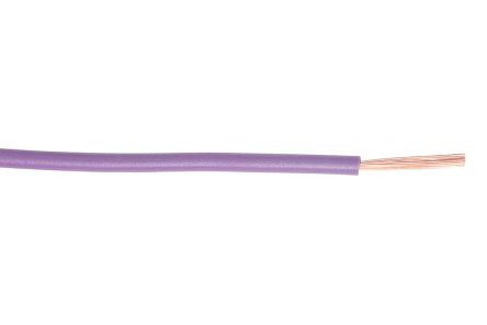 RS PRO Purple 1 Mm² Hook Up Wire, 17 AWG, 100m, PVC Insulation
