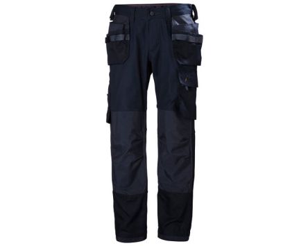 Helly Hansen Pantalones De Trabajo, Azul Marino, Algodón, Elastano, Poliéster Oxford 44plg XXL