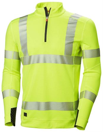 Helly Hansen Lang Gelb S Polyester HH Lifa Active Warnschutz Polohemd