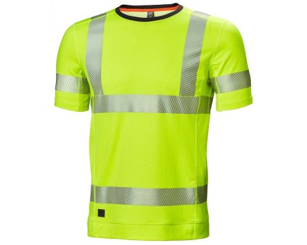 Helly Hansen Camiseta De Alta Visibilidad De Color Amarillo, Talla S