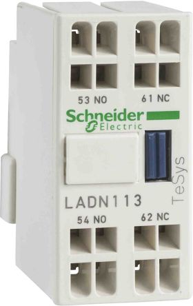 Schneider Electric Contact Auxiliaire TeSys D LADN 2 Contacts 2 N/O Montage Rail DIN