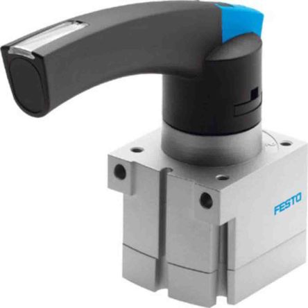 Festo Lever 4/3 Exhausted Pneumatic Manual Control Valve VHER Series, G 1/8, 1/8, 3488211
