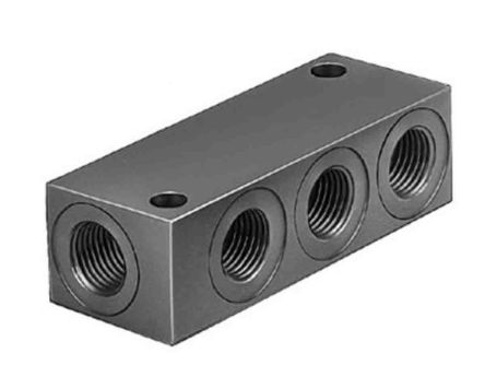 Festo Ventilverteiler, 1 X, 3 X G1/8 Buchse, Aluminiumdruckguss, ISO 8573-1:2010, RoHS-kompatibel