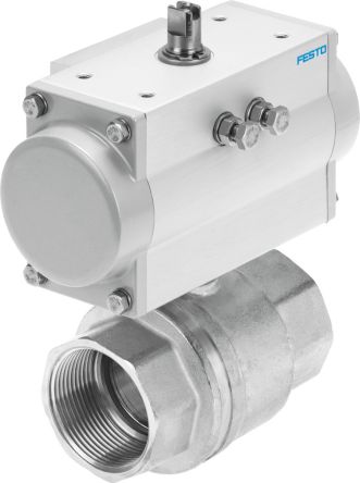 Festo Ball type Pneumatic Actuated Valve, Rp 2in, 25 bar