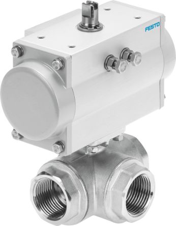 Festo Ball type Pneumatic Actuated Valve, Rp 2in, 25 bar