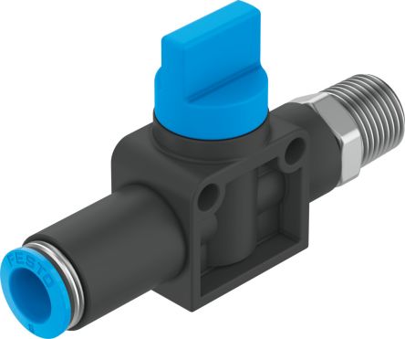 Festo Manual 3/2 Bistable Pneumatic Manual Control Valve HE-3-1/4-QS-8 Series, 1/4, 8, 153480