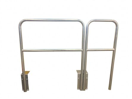RS PRO Sockel Für Sicherheitsabsperrung Galvanisierter Stahl Grau Sicherheits-Absperrung