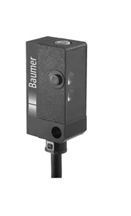 Baumer FHDK 10P Kubisch Optischer Sensor, Hintergrundunterdrückung, Bereich 120 Mm, PNP Ausgang, 3-poliger