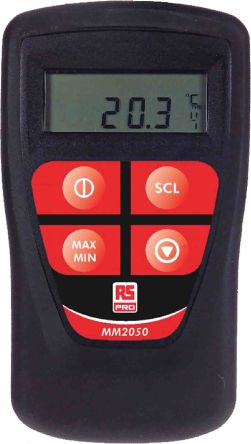 RS PRO Digital Thermometer Bis 850°C ±0,05 % Max, Messelement Typ PT100