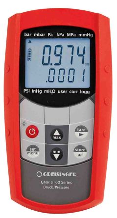 RS PRO RS MH 5130 + RS GMSD 350 MR Manometer With 1 Pressure Port/s, Max Pressure Measurement 0.35bar RSCAL