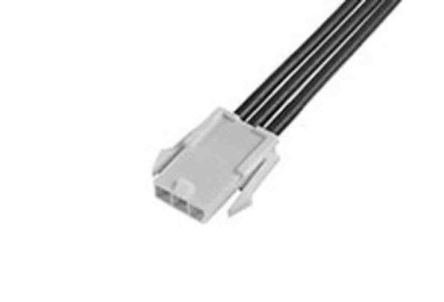 Molex Conjunto De Cables Mini-Fit Jr. 215320, Long. 600mm, Con A: Hembra, 1 Vía, Con B: Hembra, 1 Vía, Paso 4.2mm