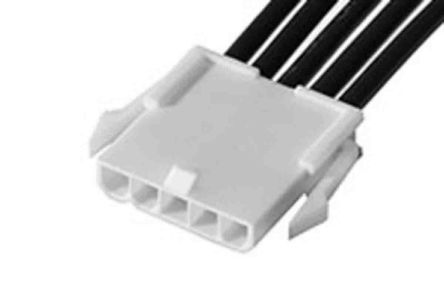 Molex Conjunto De Cables Mini-Fit Jr. 215321, Long. 300mm, Con A: Hembra, 1 Vía, Con B: Hembra, 1 Vía, Paso 4.2mm