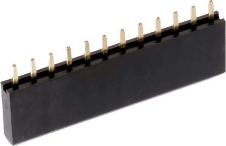 Wurth Elektronik WR-PHD Series Straight Through Hole Mount PCB Socket, 8-Contact, 1-Row, 2.54mm Pitch, Solder