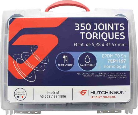 Hutchinson Le Joint Français EPDM O-Ring-Satz, Dichtungsring ,Gummidichtung, O-Ringe