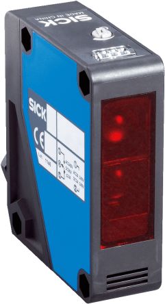 Sick W280-2 Kubisch Optischer Sensor, Reflektierend, Bereich 15 M, Relais Ausgang, Anschlusskabel