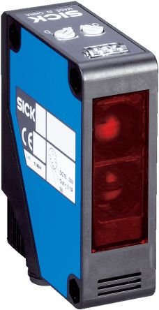 Sick W280-2 Kubisch Optischer Sensor, Reflektierend, Bereich 15 M, Relais Ausgang, Anschlusskabel