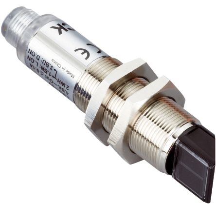 Sick V180-2 Zylindrisch Optischer Sensor, Reflektierend, Bereich 5,5 M, PNP Ausgang, M12-Steckverbinder