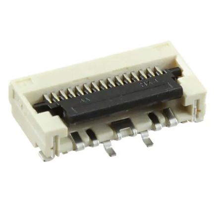 Molex Connecteur FPC Série Easy-On, 15 Contacts Pas 0.5mm, Femelle, Montage SMT 502244